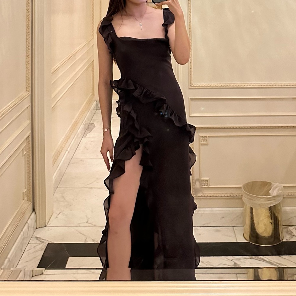 House of CB, brown maxi dress
